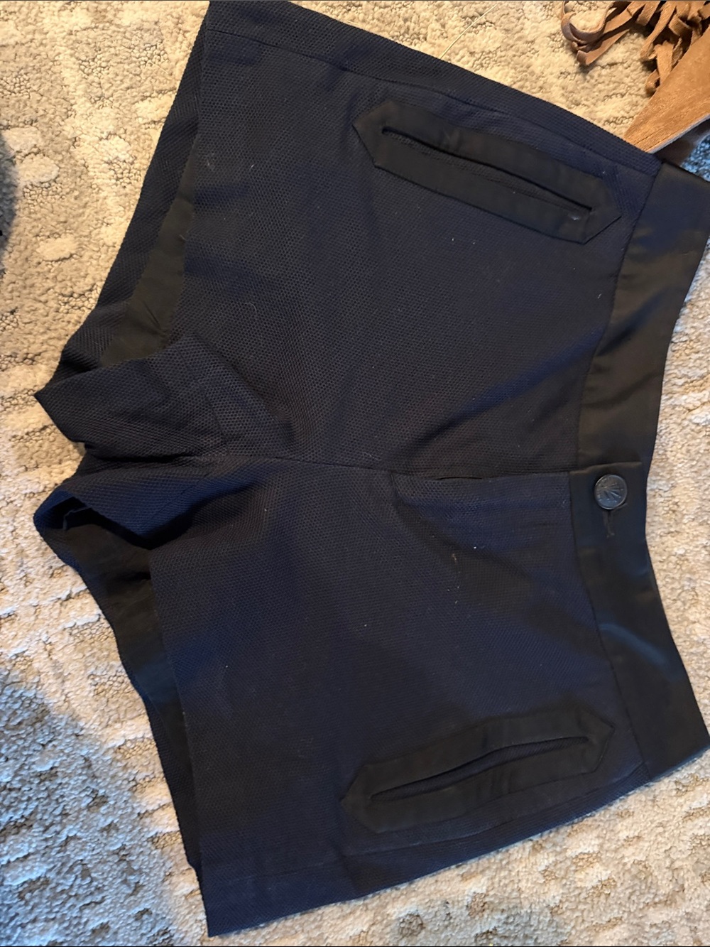 Rag and bone Women’s Navy Textured Stretch Shorts